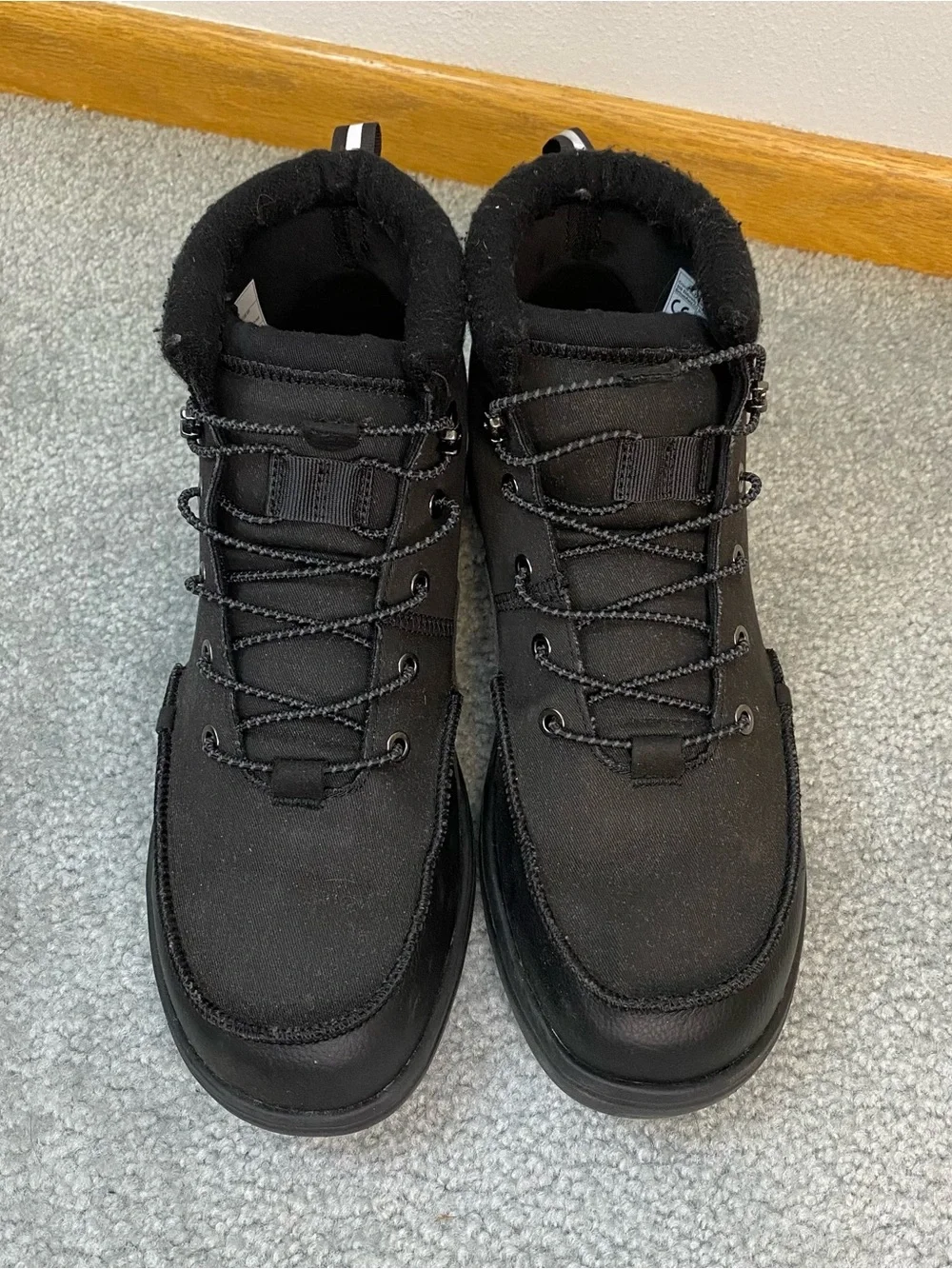 Hey Dude Bradley Work CE Black Boot Mens 12 - Picture 2 of 8